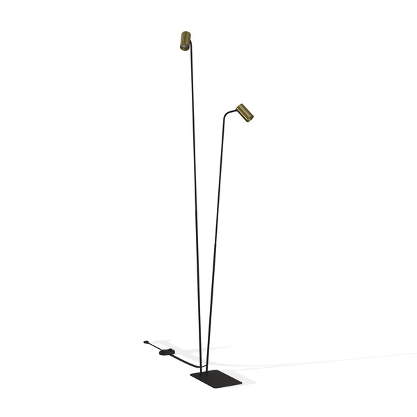 Lampa podłogowa podwójna MONO 120cm 2xGU10 | mosiężny 7712