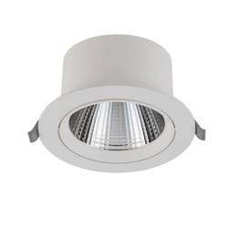 Lampa punktowa podtynkowa EGINA LED szer. 14cm 15W barwa neutralna 4000K | biały 10556