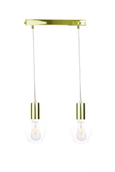 Lampa wisząca 2xE27 VERRE GOLD