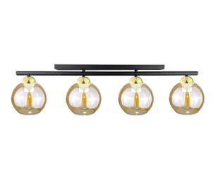 Lampa sufitowa 4xE27 AMARUS BLACK/GOLD