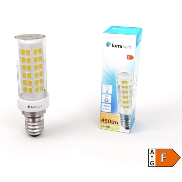 Żarówka LED T-15 E14 4,2W 4000K neutralna | tablicowa