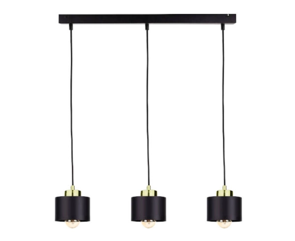 Lampa wisząca 3xE27 SIMPLY BLACK/GOLD