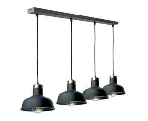 Lampa wisząca 4xE27 HEBE BLACK