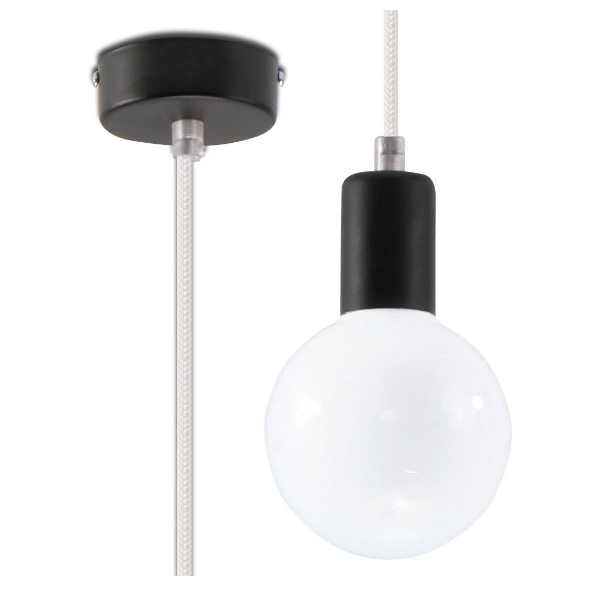 Lampa Wisząca EDISON SL.0155 czarny/czerwony 1xE27