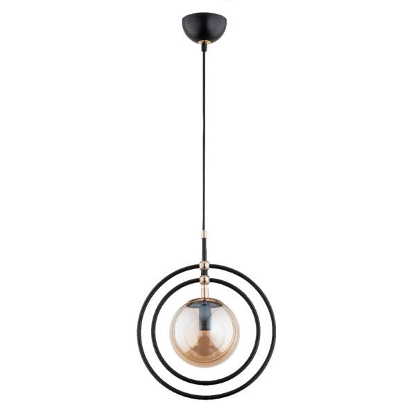 Nowoczesna lampa do sypialni MANDI E14 wys. 40cm | czarny