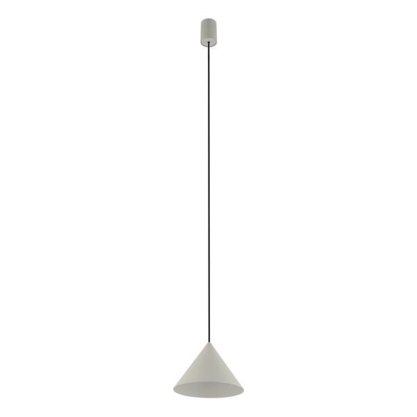 Lampa wisząca ZENITH S SILK GRAY śr. 20,5cm GU10 | szary