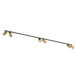 Lampa 6 punktowa podtynkowa MONO SURFACE VI 200cm GU10 | mosiądz 7748