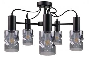 Lampa sufitowa 5xE27 INGER BLACK