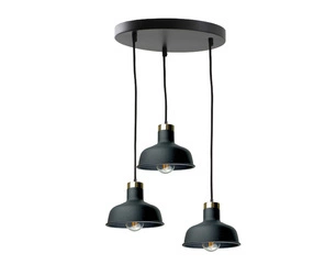 Lampa wisząca 3xE27 HEBE BLACK