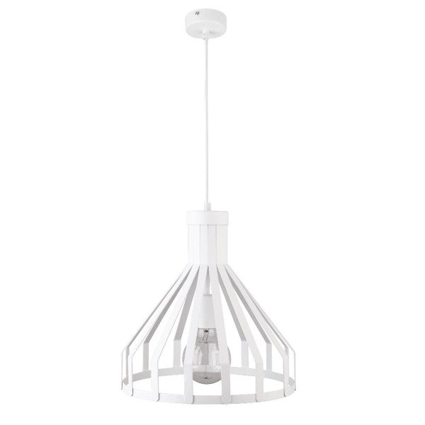 Lampa wisząca KOLA biała z drutu 33cm