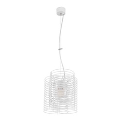 Lampa wisząca Ringo 1xE27 Max.60W Stal Metal/Biały Metal