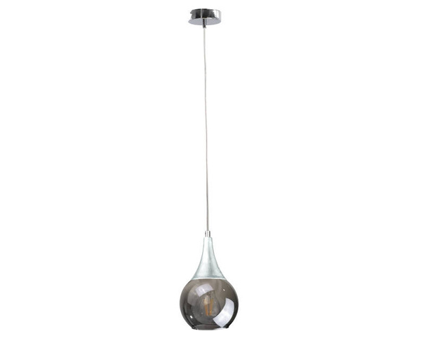 Lampa wisząca 1xE27 LACRIMA SILVER