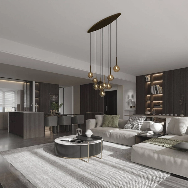 ESTERA BROWN LAMPA SUFITOWA 9 PŁ 6149