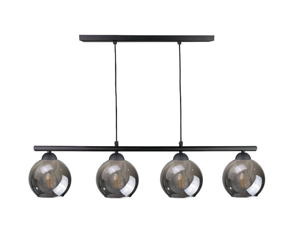 Lampa wisząca 4xE27 MINOR BLACK LONG