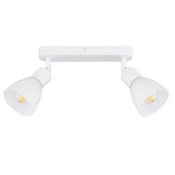 Lampa sufitowa, spot Malta 2, biała, 2x40W E14