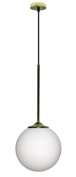 Lampa wisząca GLASGOW LEDEA 20 cm, 50101281, złoty/biały, 1x40W E27