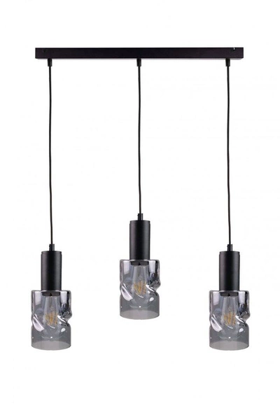 Lampa wisząca 3xE27 CROSS BLACK