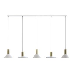 Lampa wisząca do salonu GU10 10W HERMANOS V wys. 130cm | biały