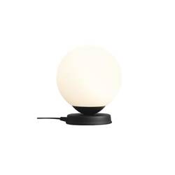 Lampka stołowa BALL 1076B1_M, 20cm, czarny/biały, 1x60W E27