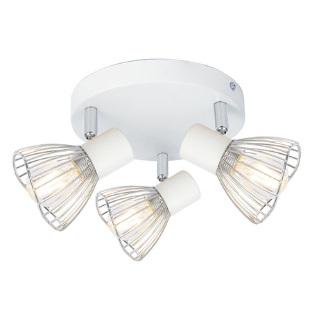 Lampa sufitowa FLY plafon 98-61980 biały/chrom 3xE14