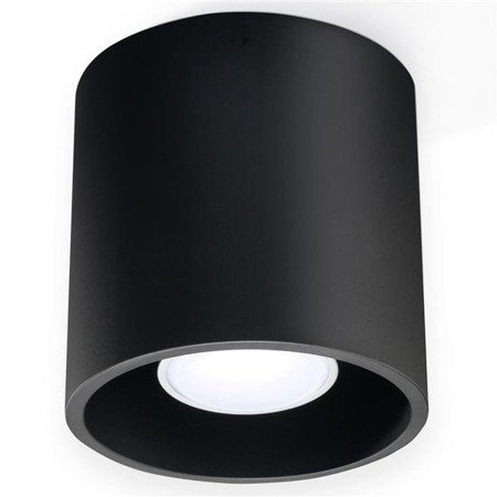 Plafon Sollux ORBIS 1 Czarny 12W LED, SL.0016